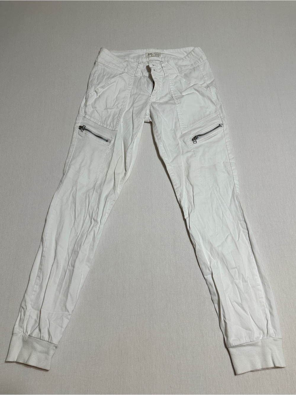Jolt white skinny cargo pants